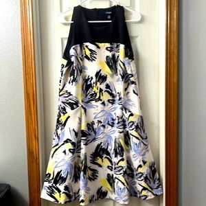 Multicolor, mid length dress